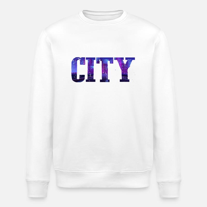 City - Stanley/Stella Unisex Bio-Sweatshirt ROLLER - Weiß