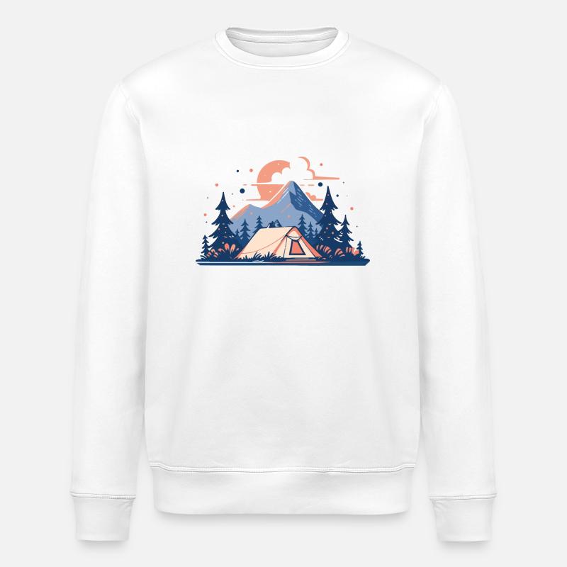 Einfache Wildnis - Stanley/Stella Unisex Bio-Sweatshirt ROLLER - Weiß