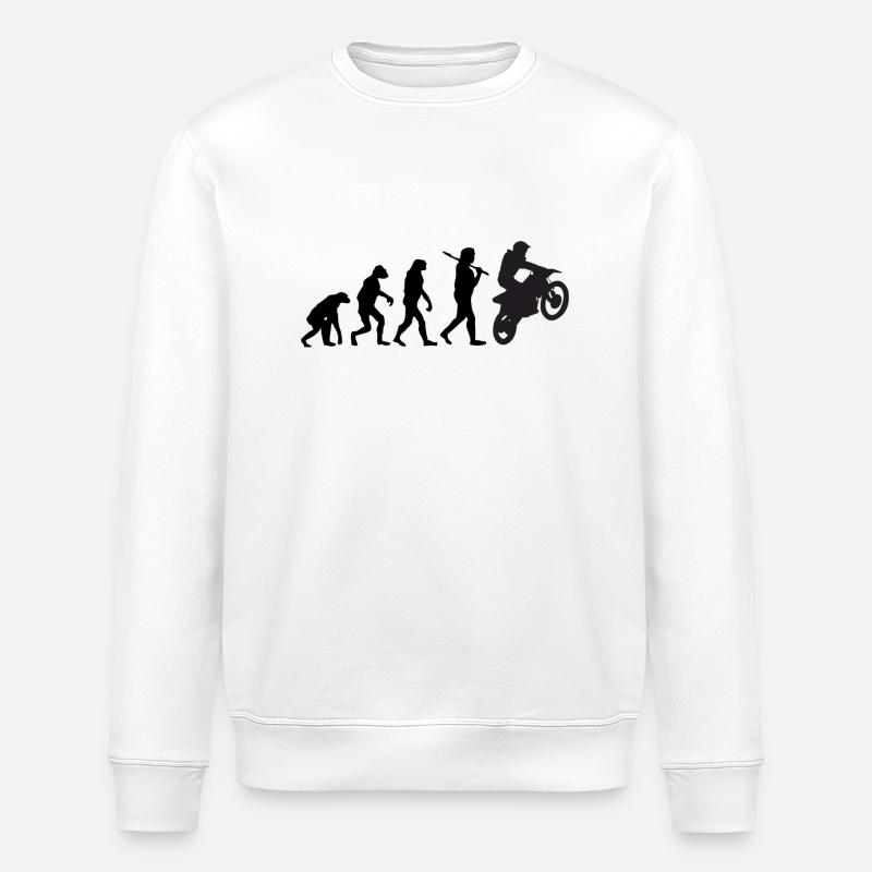 Motorrad - Stanley/Stella Unisex Bio-Sweatshirt ROLLER - Weiß