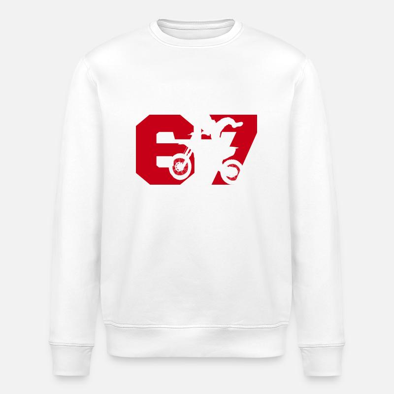 Moto 67 Biker - Stanley/Stella Unisex Bio-Sweatshirt ROLLER - Weiß