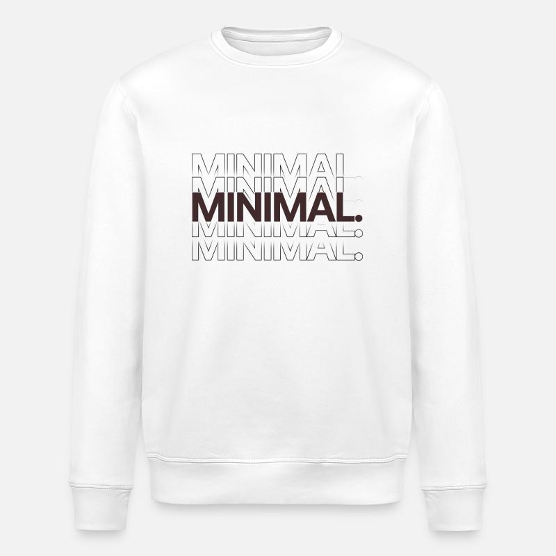 MINIMAL. DUNKEL - Stanley/Stella Unisex Bio-Sweatshirt ROLLER - Weiß