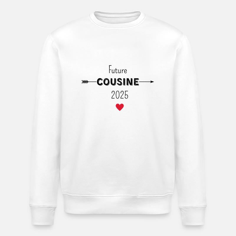Future cousin 2025 - Stanley/Stella ROLLER Unisex Organic Sweatshirt - white