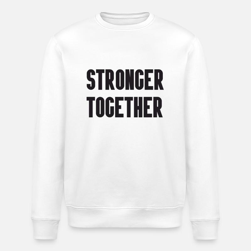 Plus forts ensemble - Sweat bio ROLLER Stanley/Stella Unisexe - blanc