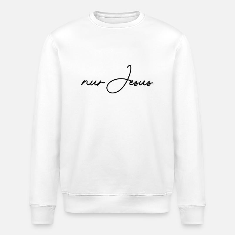nur Jesus - Stanley/Stella Unisex Bio-Sweatshirt ROLLER - Weiß