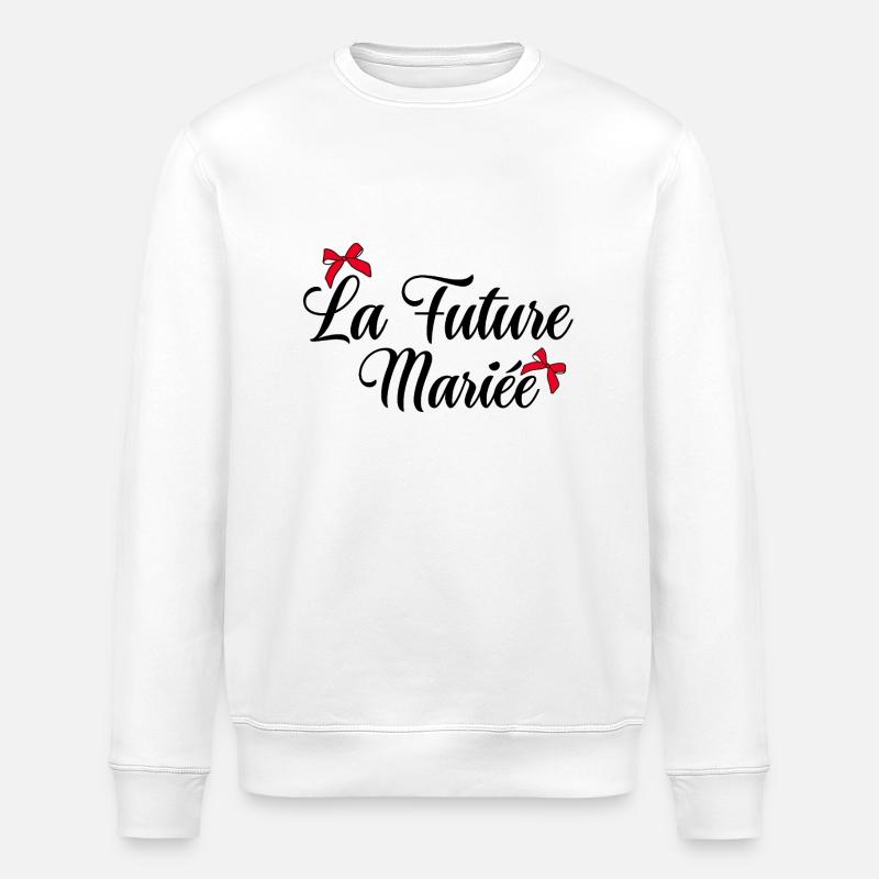 La future mariée noeud - Sweat bio ROLLER Stanley/Stella Unisexe - blanc