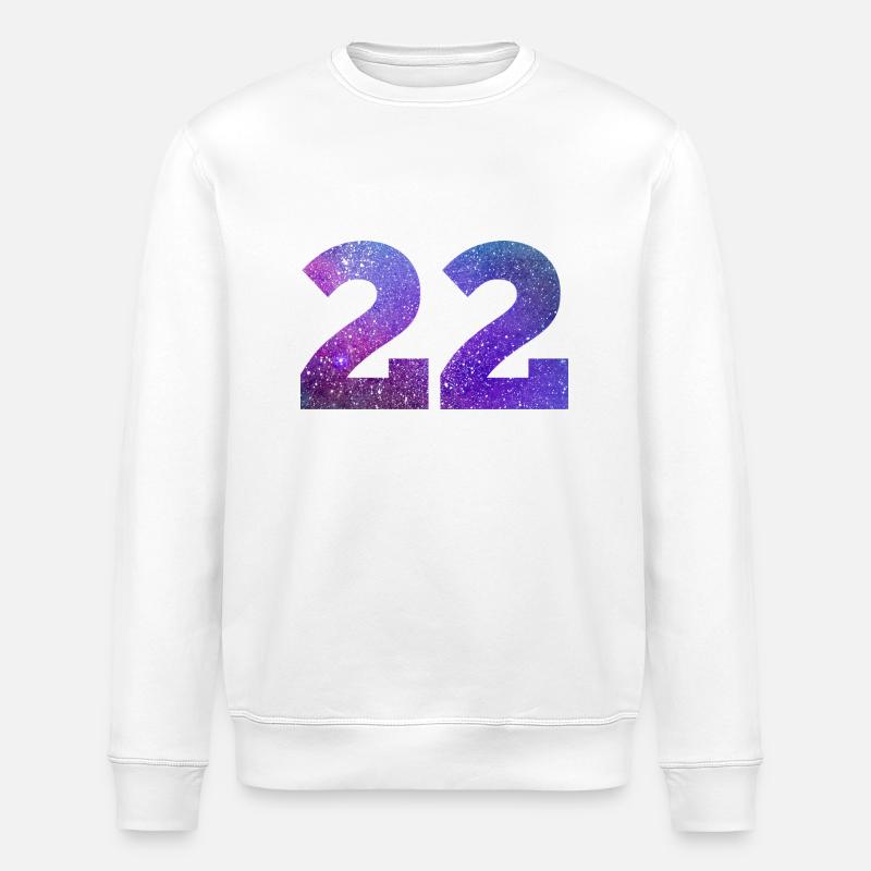 Galaxie Nummer 22 - Stanley/Stella Unisex Bio-Sweatshirt ROLLER - Weiß