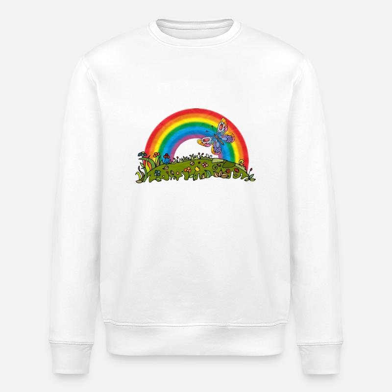 Schmetterling - Stanley/Stella Unisex Bio-Sweatshirt ROLLER - Weiß