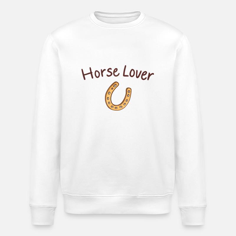 Pferdeliebhaber - Stanley/Stella Unisex Bio-Sweatshirt ROLLER - Weiß