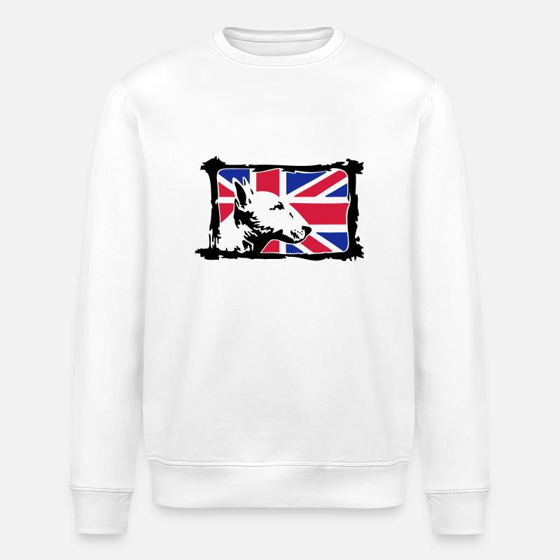 Bullterrier - Stanley/Stella Unisex Bio-Sweatshirt ROLLER - Weiß