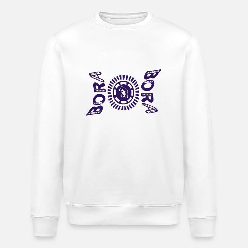 map tattoo Bora Bora - Stanley/Stella ROLLER Unisex Organic Sweatshirt - white