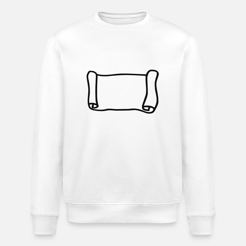 Scroll - Stanley/Stella ROLLER Unisex Organic Sweatshirt - white