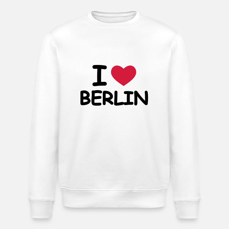 I Love Berlin - Sweat bio ROLLER Stanley/Stella Unisexe - blanc