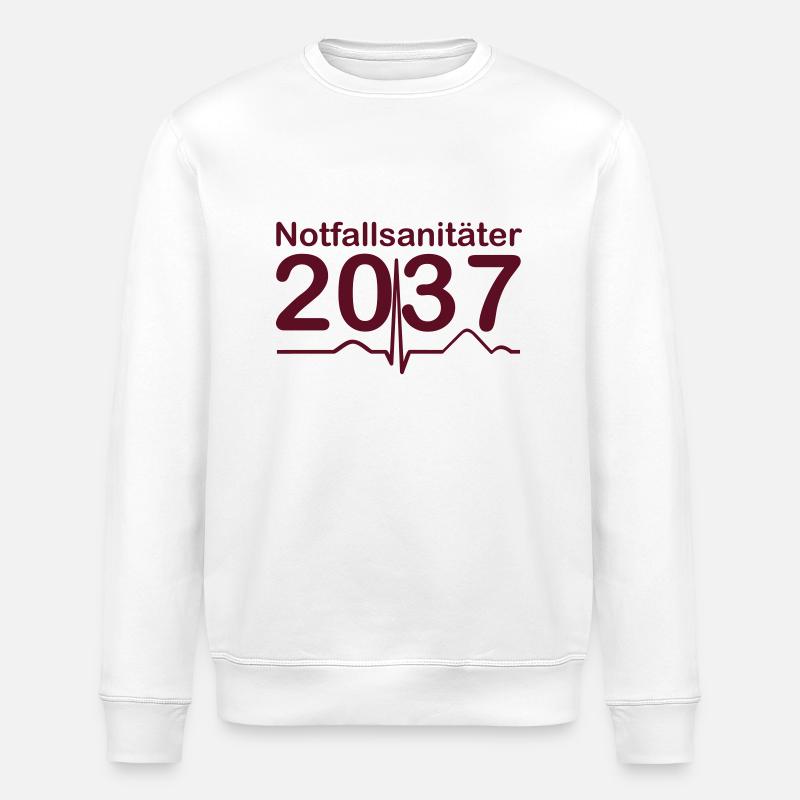 Notfallsanitäter 2037 - Stanley/Stella Unisex Bio-Sweatshirt ROLLER - Weiß