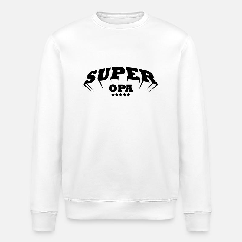 super opa - Stanley/Stella Unisex Bio-Sweatshirt ROLLER - Weiß
