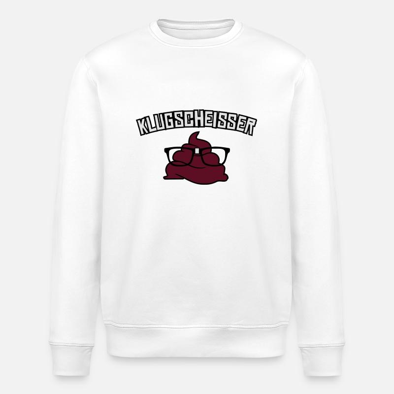 klugscheisser - Stanley/Stella Unisex Bio-Sweatshirt ROLLER - Weiß
