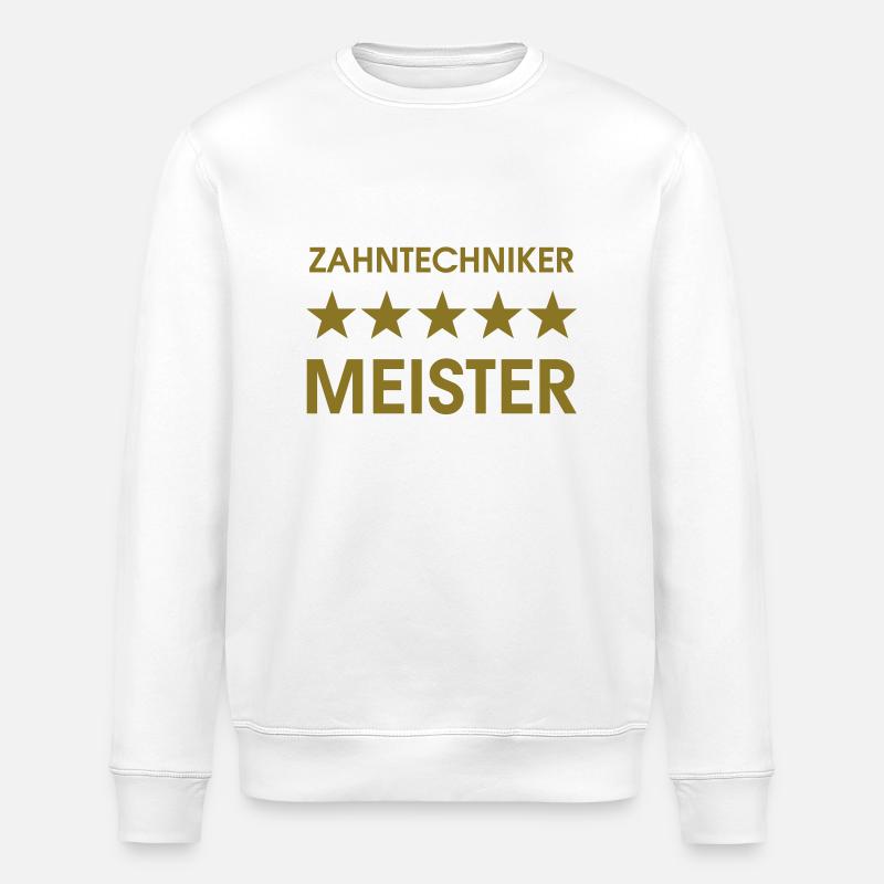techniciens dentaires magistrale - Sweat bio ROLLER Stanley/Stella Unisexe - blanc