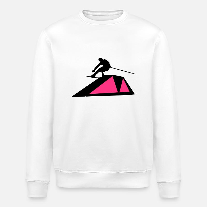 Wakeboarder/Wakeboard - Stanley/Stella Unisex Bio-Sweatshirt ROLLER - Weiß