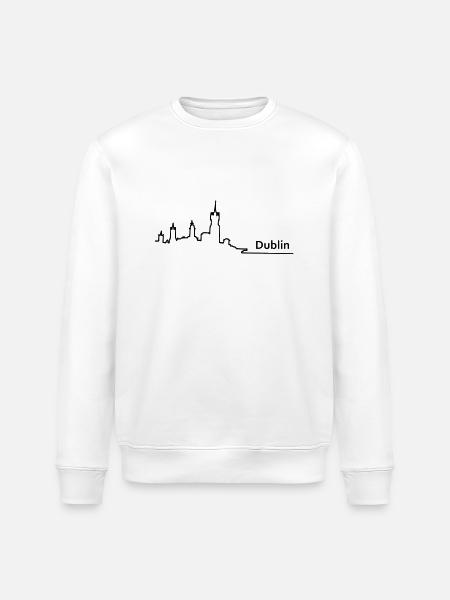 dublin skyline - Stanley/Stella Unisex Bio-Sweatshirt ROLLER - Weiß