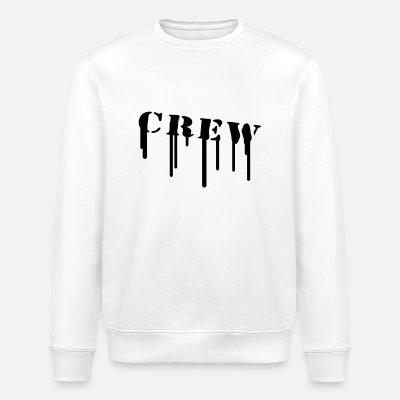 crew_paint - Stanley/Stella Unisex Bio-Sweatshirt ROLLER - Weiß