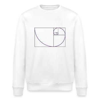 fibonacci, der Goldene Schnitt - Stanley/Stella Unisex Bio-Sweatshirt ROLLER - Weiß - Vorne - Nik (191cm)