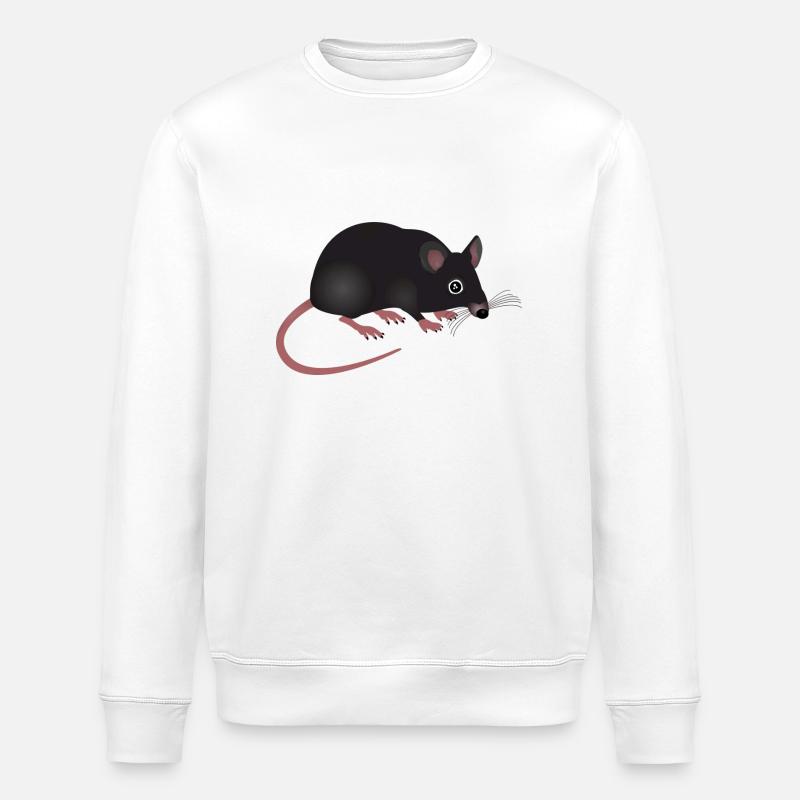 Ratte - Stanley/Stella Unisex Bio-Sweatshirt ROLLER - Weiß