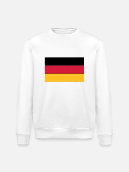 Germany flag - Stanley/Stella ROLLER Unisex Organic Sweatshirt - white