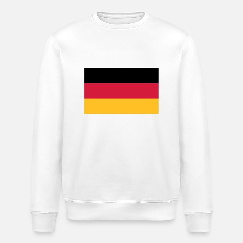 Germany flag - Stanley/Stella ROLLER Unisex Organic Sweatshirt - white