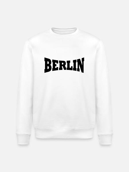 Berlin Schriftzug - Stanley/Stella ROLLER Unisex Organic Sweatshirt - white