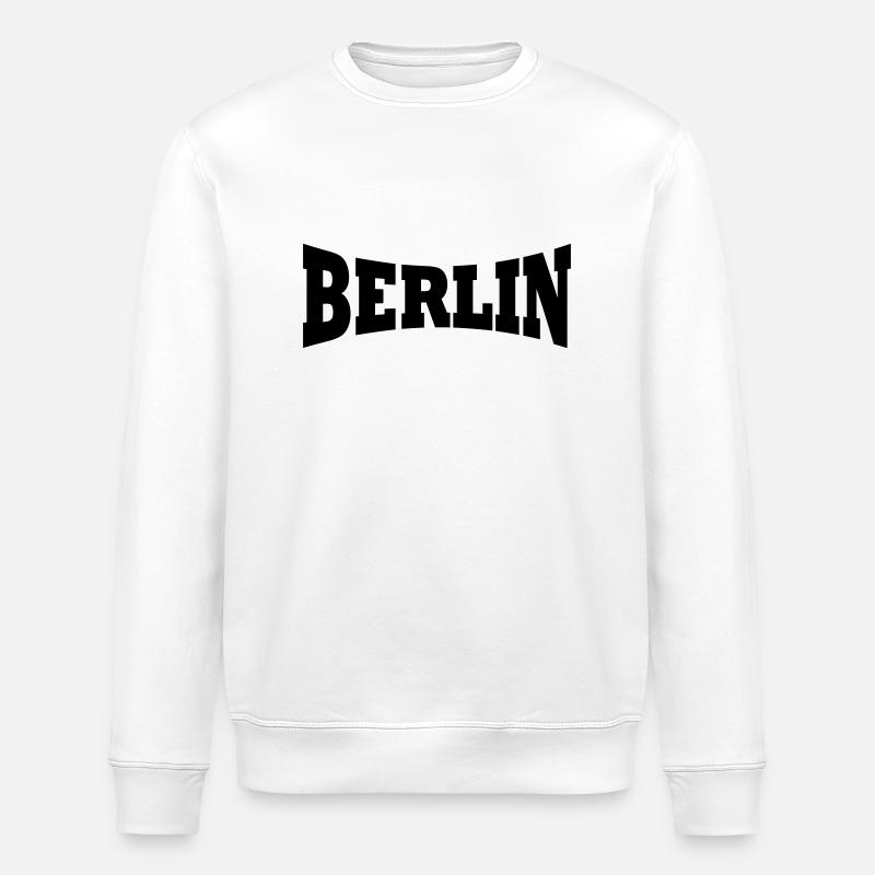 Berlin Schriftzug - Stanley/Stella ROLLER Unisex Organic Sweatshirt - white