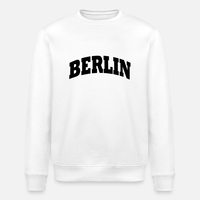 Berlin Schriftzug - Stanley/Stella Unisex Bio-Sweatshirt ROLLER - Weiß