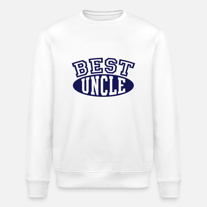 BEST UNCLE - Stanley/Stella Unisex Bio-Sweatshirt ROLLER - Weiß