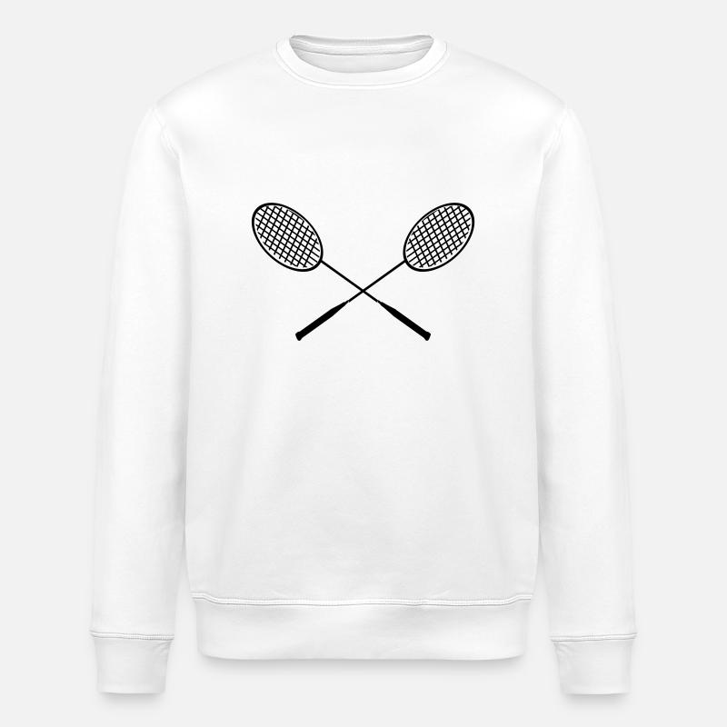 badminton rackets - Stanley/Stella ROLLER Unisex Organic Sweatshirt - white