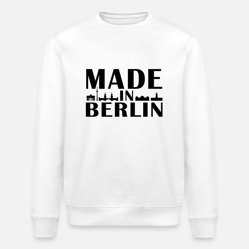 Berlin - Stanley/Stella Unisex Bio-Sweatshirt ROLLER - Weiß