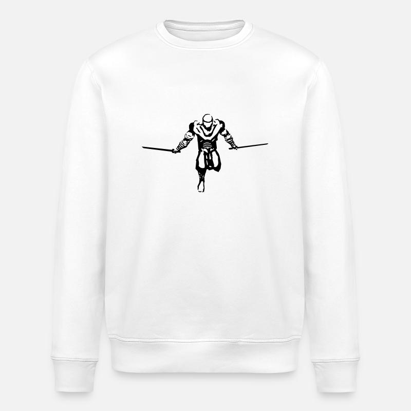 ninja - Stanley/Stella Unisex Bio-Sweatshirt ROLLER - Weiß