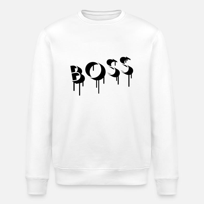 Boss Graffiti - Stanley/Stella Unisex Bio-Sweatshirt ROLLER - Weiß