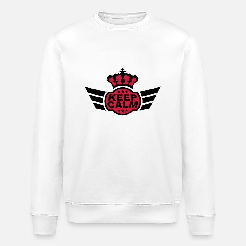 Keep Calm - Stanley/Stella Unisex Bio-Sweatshirt ROLLER - Weiß