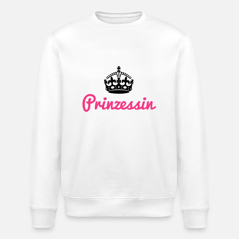 Prinzessin Krone - Stanley/Stella Unisex Bio-Sweatshirt ROLLER - Weiß