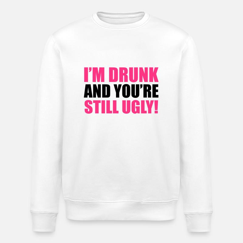 Drunk - Stanley/Stella Unisex Bio-Sweatshirt ROLLER - Weiß