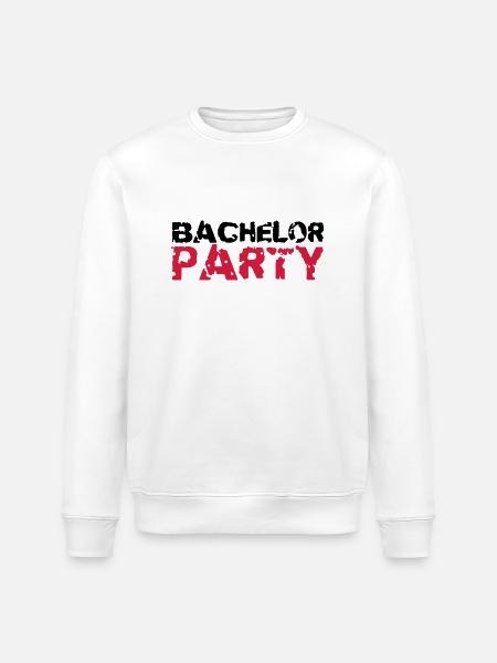 Bachelor Party Stempel Design - Stanley/Stella ROLLER Unisex Organic Sweatshirt - white