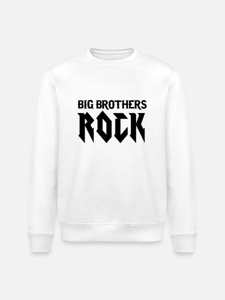 Big Brothers Rock - Stanley/Stella ROLLER Unisex Organic Sweatshirt - white