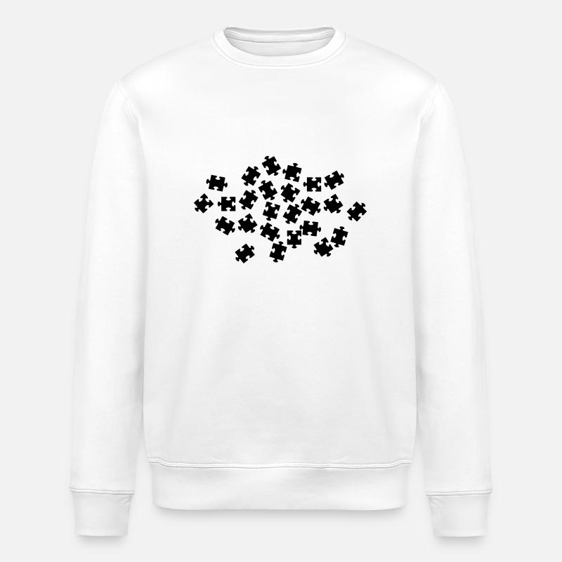 Jigsaw puzzle - Stanley/Stella ROLLER Unisex Organic Sweatshirt - white