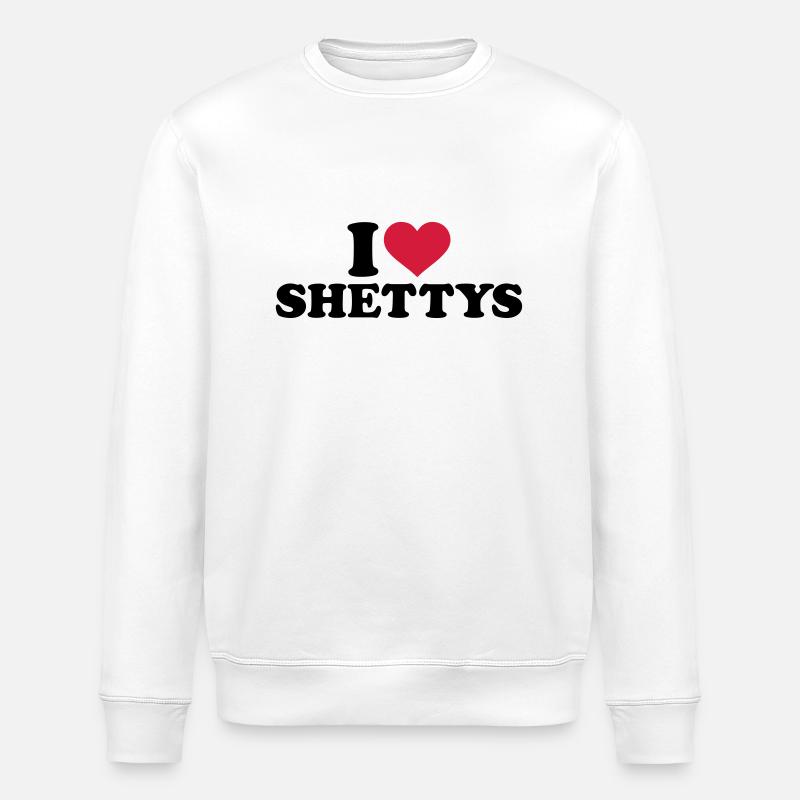I love Shettys - Sweat bio ROLLER Stanley/Stella Unisexe - blanc