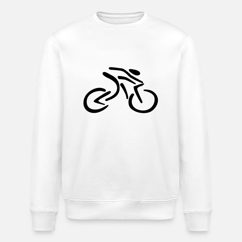 cycling - Stanley/Stella ROLLER Unisex Organic Sweatshirt - white