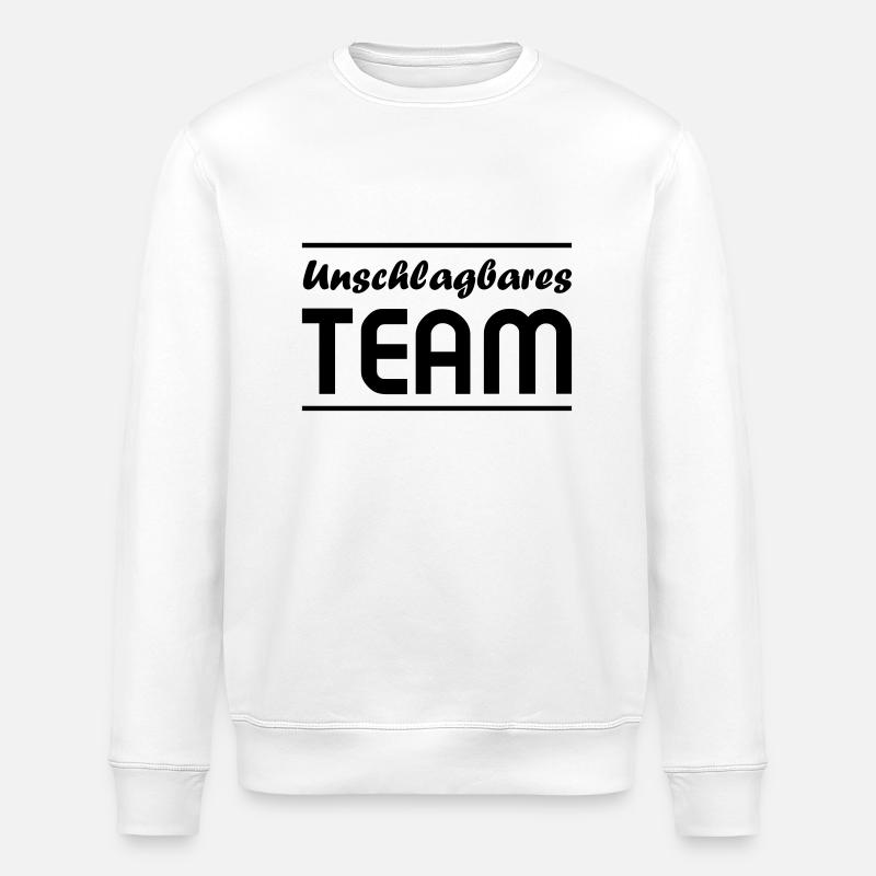 Team unschlagbar - Stanley/Stella Unisex Bio-Sweatshirt ROLLER - Weiß