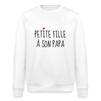 Petite fille à son Papa - Naissance - Enfant - Sweat bio ROLLER Stanley/Stella Unisexe - blanc - Devant - Nik (191cm)