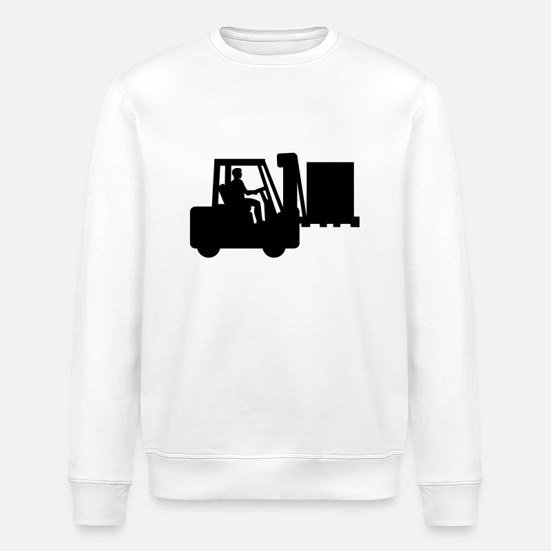 Gabelstapler - Stanley/Stella Unisex Bio-Sweatshirt ROLLER - Weiß