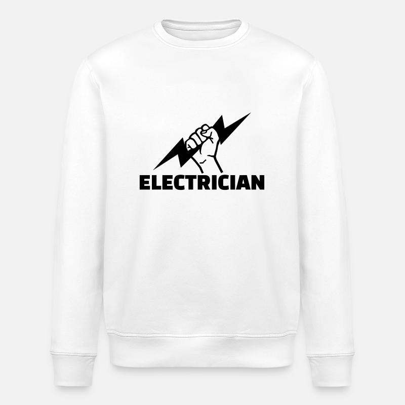 Électricien - Sweat bio ROLLER Stanley/Stella Unisexe - blanc