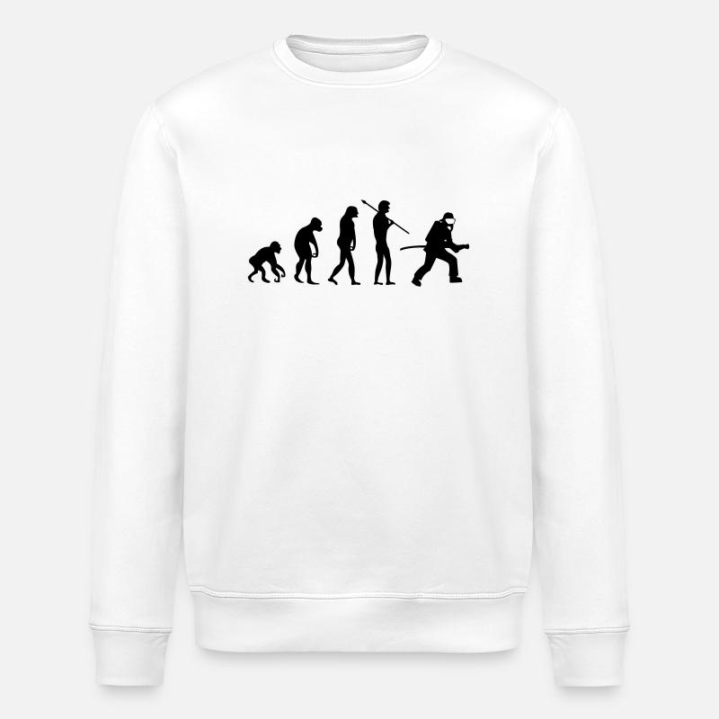feuerwehr_evolution_01 - Stanley/Stella ROLLER Unisex Organic Sweatshirt - white
