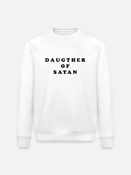DAUGTHER OF SATAN - Stanley/Stella Unisex Bio-Sweatshirt ROLLER - Weiß