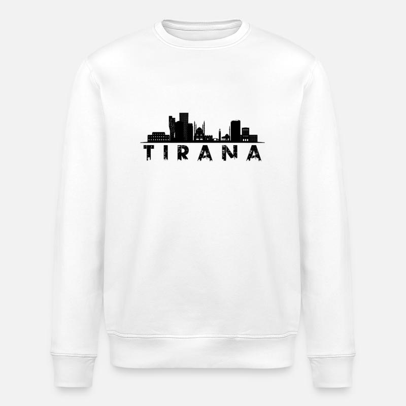 Tirana - Stanley/Stella ROLLER Unisex Organic Sweatshirt - white